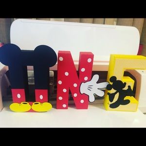 Mickey Mouse 3d letters